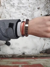 Pulsera de cuero Retro Para hombre y mujer, pulseras trenzadas Vintage en marrón y negro, regalo de fiesta, joyería, brazaletes de cierre magnético 2020