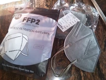 Mascarilla FFP2 de 6 capas para adultos, máscara protectora de tela con filtro PM2.5, FFP2