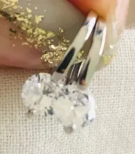 ANENJERY de Plata de Ley 925 de circón brillante geométrico pequeño aro pendientes para las Mujeres Nuevo versátil accesorios oído S-E1441