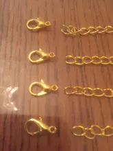 Lote de 20 unidades de cadenas de eslabones extendidas de 50 a 70mm, conectores de cierres de langosta para fabricación de joyas DIY, accesorios para pulseras y collares