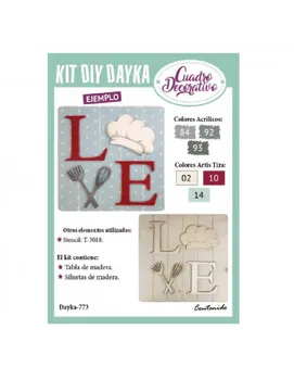 PICTURE DIY LOVE KITCHEN 45X45 CM DAYKA
PICTURE DIY LOVE KITCHEN 45X45 CM DAYKA