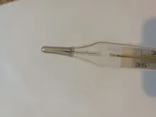 Dispositivo de medición de temperatura corporal termómetro de vidrio mercurio para axila, producto para el cuidado de la salud en el hogar, pantalla de gran tamaño