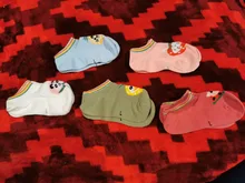 Calcetines finos de algodón para niños y niñas, calcetín de 1 a 7 años, barco de algodón, transpirable, tobillero, 5 par/lote