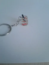 Llaveros de perla artesanal a la moda para hombre y mujer, llaveros colgantes de aleación, taza de café o té