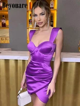 Beyouare Elegant Summer Women Tank Dress Satin Solid Sleeveless Backless Slim Bodycon Folds Mini Dresses Party Sexy Office Lady
Beyouare Elegant Summer Women Tank Dress Satin Solid Sleeveless Backless Slim Bodycon Folds Mini Dresses Party Sexy Office Lady
