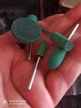 Cabezal de molienda de punto montado de goma para acabado de molde, pulidor giratorio, herramientas de molienda de goma, 5 uds., herramientas de cabezales