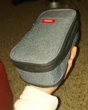 Angoo-Estuche clásico de bolsillo para bolígrafos, bolsa de almacenamiento de papelería plegable, organizador para viaje de cosméticos, para estudiantes, A6449