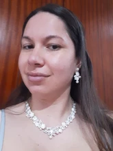 CC-Conjunto de joyería para mujer, collar de perlas, pendientes de tuerca, Gargantilla, colgante, accesorios de compromiso para boda romántica, regalos de novia TL159