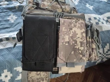 Bolsa de teléfono táctica para acampar al aire libre, bolsa de camuflaje para camuflaje, bolsa de cinturón con gancho, caja para móvil, paquete trasero de cintura