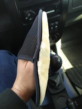 Guante para lavado de coche, limpieza de microfibra de lana suave, guante limpiadora de motocicleta, cuidado de la pintura del coche, herramientas de fácil lavado