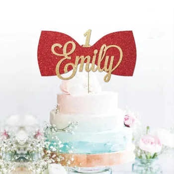 Custom Bow glitter cake topper Red cake topper personalised Bow tie, any name, any age, any color Party Decorations birthday
Custom Bow glitter cake topper Red cake topper personalised Bow tie, any name, any age, any color Party Decorations birthday