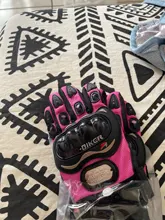 PRO de caballero dedo lleno de pequeño tamaño S Rosa naranja negro las mujeres guantes de la motocicleta Moto Mujer Luva moto race guantes de Mujer