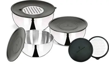 Fast Shipping 9 Pcs Mixing and Storage Bowl Set Stainless steel bowls silicone dish kitchen maker machine blender mixer cooker
Fast Shipping 9 Pcs Mixing and Storage Bowl Set Stainless steel bowls silicone dish kitchen maker machine blender mixer cooker