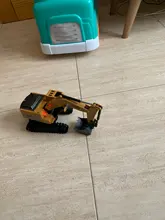 2,4G RC excavadora eléctrica Mini buldózer con Control remoto 1:24 Aleación de plástico de ingeniería de camión y coche volquete grúa vehículo juguete para niño