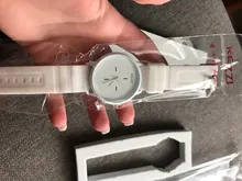 Kezzi-relojes de silicona para damas, reloj deportivo clásico de cuarzo con esfera grande, color blanco y negro, Unisex