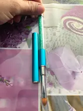 Monja-cepillo de tallado de diamantes de imitación para manicura, delineador de líneas francesas de Gel acrílico UV, herramienta de dibujo