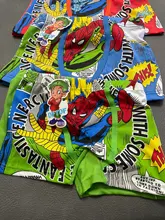 5 pieces Childrens Underwear 3 to 7 yrs boys Flat-angle cotton underpants baby cartoon SpiderMan pants Boxer panties set