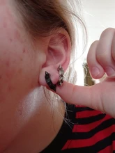 Pendientes sin perforación de acero y titanio, joyería de personalidad, 6 espinas, Punk, para hombres y mujeres