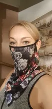 1 unidad de bufanda multifunción con estampado Floral, cubierta para el cuello, máscara facial, pasamontañas para ciclismo, pañuelo, gorro, gorro, accesorio para deportes al aire libre