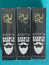 PURC-aceite para el crecimiento de la barba para hombres, tratamiento para el cuidado de la barba, 30ml