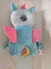 Cojín de protección para la cabeza de bebés recién nacidos, reposacabezas suave de dibujos animados, almohadas de seguridad, mochila con estampado de mariposa, protección contra caídas