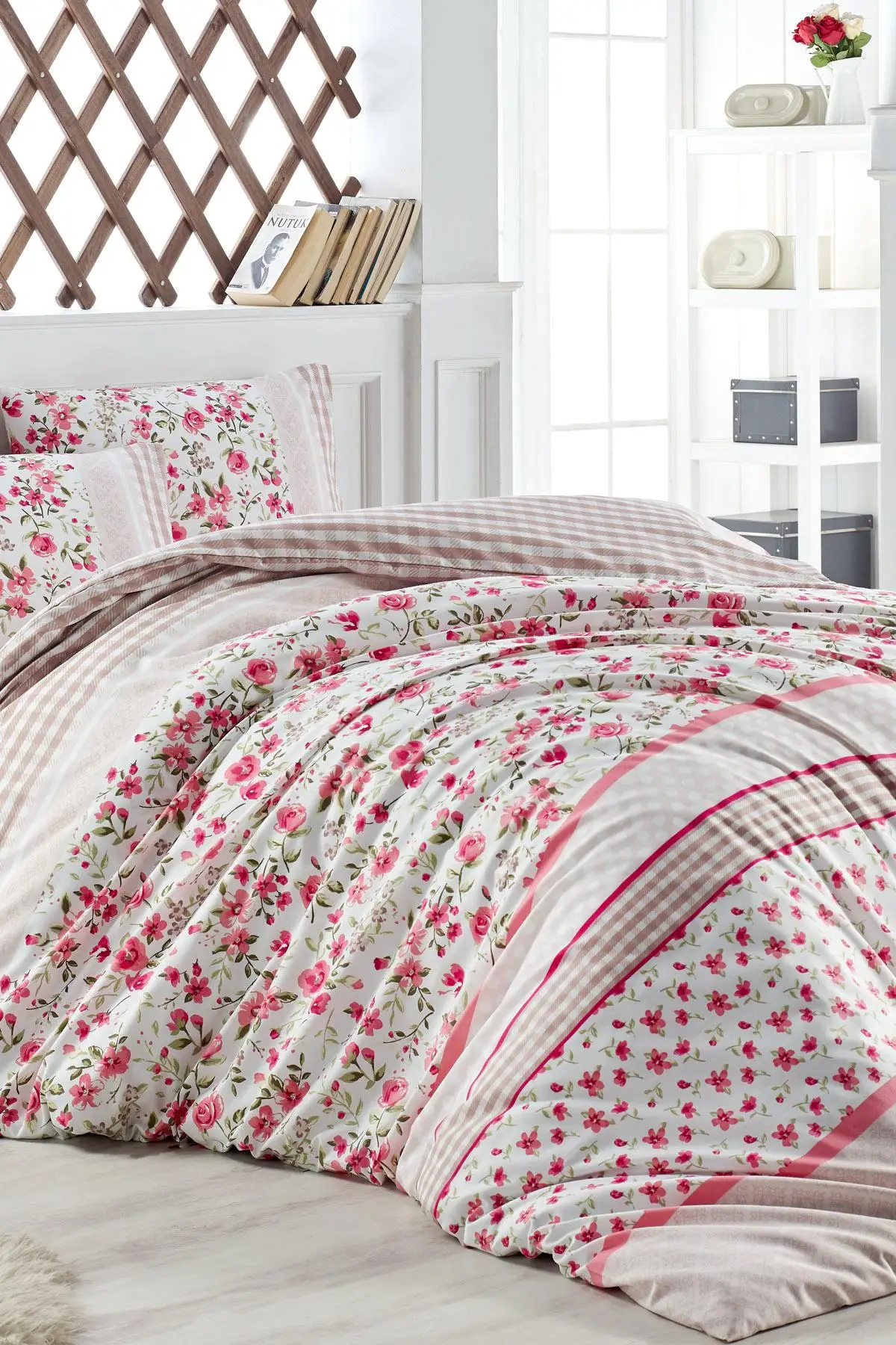 Bedding Set fitted sheet with 100% Cotton | Luxury Ranforce Bed Linen Set 3 pcs Duvet Cover Set from Turkey belen Salmon
Bedding Set fitted sheet with 100% Cotton | Luxury Ranforce Bed Linen Set 3 pcs Duvet Cover Set from Turkey belen Salmon