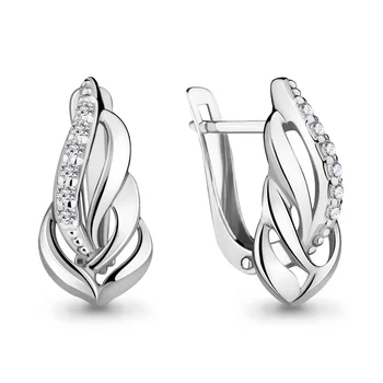 Aquamarine baby earrings with cubic zirconia, 925 sterling silver 
Aquamarine baby earrings with cubic zirconia, 925 sterling silver