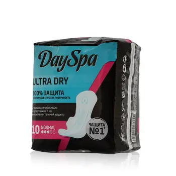 Women's pads day spa ultra dry normal 10 PCs
Women's pads day spa ultra dry normal 10 PCs