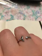 Uini-cola caliente nueva plata de ley 925 ballena cola micro incrustaciones anillo señoras de moda coreana tide flow lindo dulce de GN759