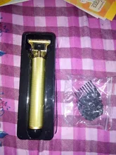 Mini maquinilla eléctrica para cortar el pelo para hombre, cortadora de pelo profesional sin cable con pantalla LCD, recargable por USB