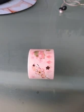 Cinta adhesiva decorativa para álbum de recortes, etiqueta adhesiva japonesa de flores de cerezo Sakura, bricolaje