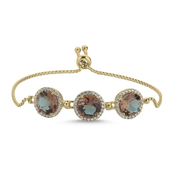 KUTAYDAN 925 Sterling Silver Round Zultanite Gemstone Elevator Bracelet
KUTAYDAN 925 Sterling Silver Round Zultanite Gemstone Elevator Bracelet