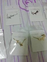 DOTIFI-collar de acero inoxidable para mujer, colgante de corazón de amor, joyería de compromiso, Color dorado y plateado