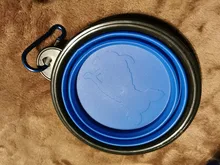 Botella de agua de viaje 2 en 1 para mascotas, cuenco plegable para alimentación de perros, taza de bebida, contenedor de comida, alimentador portátil de silicona para perros y gatos