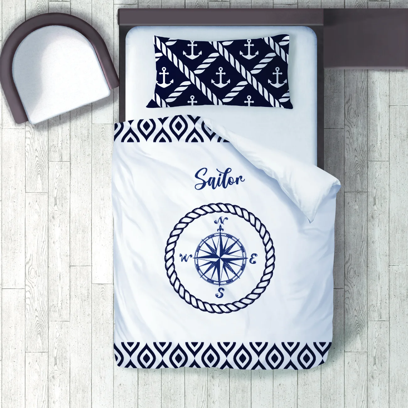 Duvet Cover Set Bedding Set Pillow Case for Baby and Kids Room 3D Printed Sailor Anchor Model 088
Duvet Cover Set Bedding Set Pillow Case for Baby and Kids Room 3D Printed Sailor Anchor Model 088