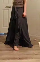 Pantalones Mujer Palazzo 2019 Causal Ruffle cordón pantalones elegante alta cintura Irregular suelto Color puro otoño mujer pantalón falda