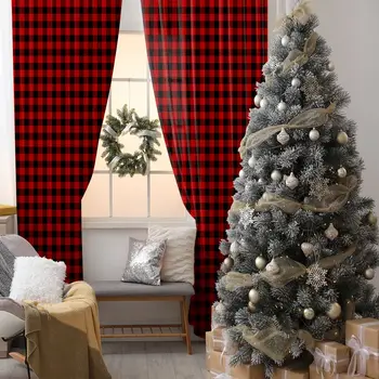 Check Pattern Traditional Fabric Design Vintage Country Style Decorating Printed Red Black Curtain
Check Pattern Traditional Fabric Design Vintage Country Style Decorating Printed Red Black Curtain