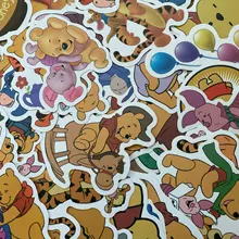 50 Uds de dibujos animados de Disney pegatinas de anime Marvel congelados juguetes de Mickey historia Winnie el Pooh impermeable portátil monopatín pegatinas niños juguete