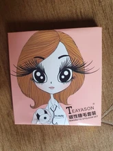 Moda mujer 3 pares magnético delineador de ojos Set de pestañas postizas pegamento libre de imán de las pestañas de Bushy rizado pestaña extender maquillaje