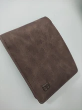 Vitage-cartera de cuero con cremallera para hombre, monedero, tarjeteros, billetera de mano para chico