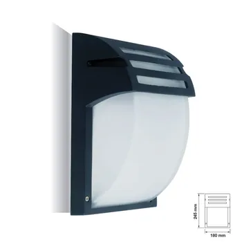 OUTDOOR LAMP HOLDER ALUMINUM GLASS BLACK VT7076 E27 IP44 LIGHTING 
OUTDOOR LAMP HOLDER ALUMINUM GLASS BLACK VT7076 E27 IP44 LIGHTING