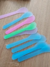 10 unids/lote de mascarilla Facial Stick cosmética espátula Scoop DIY mascarilla Facial cuchara belleza bastoncillos de maquillaje barro mezcla herramientas Color aleatorio