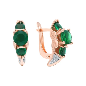 Silver earrings with cubic zirconia and agate sunlight sample 925 test 
Silver earrings with cubic zirconia and agate sunlight sample 925 test