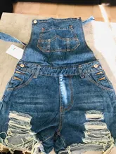 Mono vaquero agujeros para mujer, a la moda sexy Peto vaquero, traje de dama Salopette con tirantes, pantalones vaqueros cortos rasgados