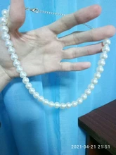 Collar de perlas Vintage para mujer, cadena elegante, accesorios Retro, combina con todo, de estilo urbano