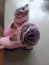 Zapatos de tacón alto para niñas, zapatos de flores de princesa, de cuero, a la moda para chicas, vestidos de fiesta, baile de boda