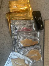 InniCare, 20 piezas de cristal, colágeno, oro, máscara para los ojos, antienvejecimiento, ojeras, belleza acné, parches para el cuidado de la piel de los ojos, Cosméticos Coreanos