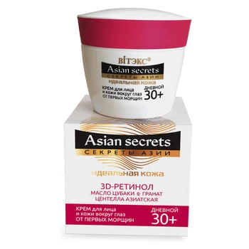 Face and skin cream around the eyes from the first wrinkle day 30 + Asian secrets. Secrets Of Vitex
Face and skin cream around the eyes from the first wrinkle day 30 + Asian secrets. Secrets Of Vitex