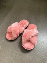 Kusyshoo-Zapatillas peludas para niños y niñas, Zapatillas de casa coreanas para interiores, zapatillas cálidas de algodón, deslizantes de piel para bebés, novedad de invierno 2020