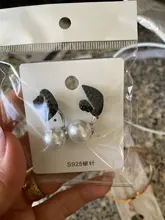 Pendientes de plata de ley 925 con forma de Cisne y perlas, joyería versátil con personalidad, a la moda, de Corea del Sur